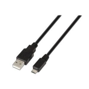 CABLE USB AISENS USB2.0 A/M-MICRO - B/M 1.8M NEGRO 8436574700275 P/N: A101-0028 | Ref. Artículo: A101-0028