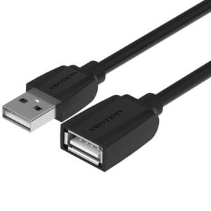 Cable Alargador USB 2.0 Vention VAS-A44-B050/ USB Macho - USB Hembra/ 50cm/ Negro 6922794720831 VAS-A44-B050 VEN-CAB VAS-A44-B050