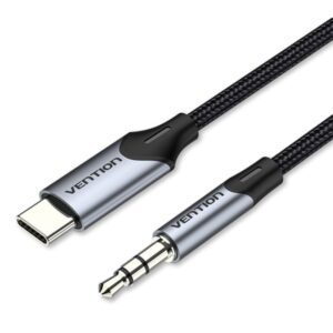 Cable Conversor Audio Vention BGKHF/ USB Tipo-C Macho - Jack 3.5 Macho/ 1m/ Gris 6922794751132 BGKHF VEN-CAB BGKHF
