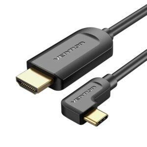 Cable Conversor HDMI 1.4 4K Vention CGVBG/ USB Tipo-C Macho - HDMI Macho/ 1.5m/ Negro 6922794744103 CGVBG VEN-CAB CGVBG