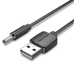 Cable Conversor USB Vention CEXBD/ USB Macho - DC 5.5mm Macho/ 50cm/ Negro 6922794746701 CEXBD VEN-ADP CEXBD