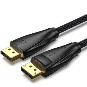 Cable DisplayPort 1.4 8K Vention HCCBH/ DisplayPort Macho - DisplayPort Macho/ 2m/ Negro 6922794753945 HCCBH VEN-CAB HCCBH