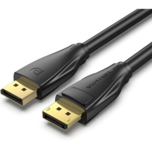 Cable DisplayPort 1.4 8K Vention HCDBJ/ DisplayPort Macho - DisplayPort Macho/ 5m/ Negro 6922794762091 HCDBJ VEN-CAB HCDBJ