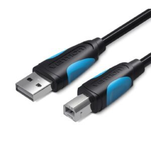 Cable USB 2.0 Impresora Vention VAS-A16-B100/ USB Tipo-B Macho - USB Macho/ 480Mbps/ 1m/ Negro 6922794717572 VAS-A16-B100 VEN-CAB VAS-A16-B100
