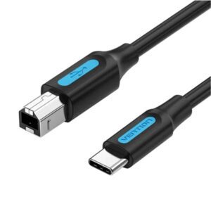 Cable USB 2.0 Tipo-C Vention CQUBH/ USB Tipo-B Macho - USB Tipo-C Macho/ 480Mbps/ 2m/ Negro 6922794756427 CQUBH VEN-CAB CQUBH