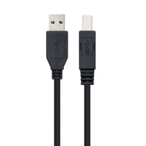 Cable USB 3.0 Impresora Nanocable 10.01.0802-BK/ USB Tipo-B Macho - USB Macho/ 2m/ Negro 8433281003866 10.01.0802-BK NAN-CAB 10 01 0802-BK