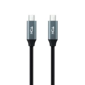 Cable USB 3.2 Nanocable 10.01.4303/ USB Tipo-C Macho - USB Tipo-C Macho/ 3m/ Gris y Negro 8433281013254 10.01.4303 NAN-CAB 10 01 4303