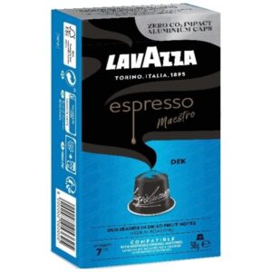 Cápsula Lavazza Espresso Maestro Dek Descafeinado para cafeteras Nespresso/ Caja de 10 8000070053601 08666 LAV-CAFE ESP MAES DEK 10C
