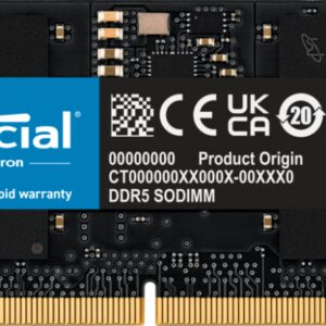 DDR5 SODIMM CRUCIAL 16GB 4800 0649528906526 CT16G48C40S5