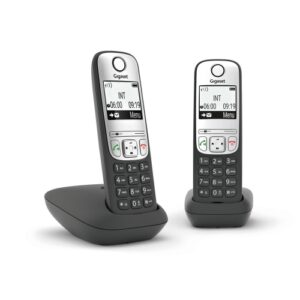Gigaset A690 Duo Teléfono analógico Identificador de llamadas Negro