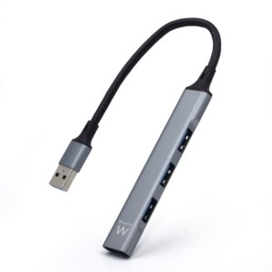 HUB EWENT USB 3.2 GEN 1 USB-A 1 PUERTO USB 3.2 GEN1 + 3 PUERTOS USB 2.0 8052101430158 EW1144