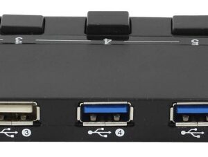 HUB USB COOLBOX USB 7 PUERTOS (4 USB3.0) CON ALIMENTACION 8437012429574 COO-UPH356A