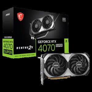 MSI VENTUS GeForce RTX 4070 SUPER 12G 2X OC NVIDIA 12 GB GDDR6X 4711377171281 | P/N: 912-V513-658 | Ref. Artículo: 1373448