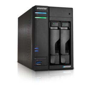 NAS ASUSTOR TOWER 2 BAY QUAD-CORE 2.0GHZ CPU DUAL 2.5GBE PORTS 4GB RAM DDR4 4710474831425 AS6702T