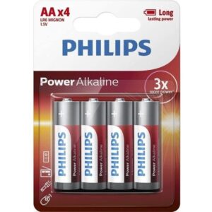 Pack de 4 Pilas AA Philips LR6P4B/10/ 1.5V/ Alcalina 8712581549909 LR6P4B/10 PHP-LR6P4B