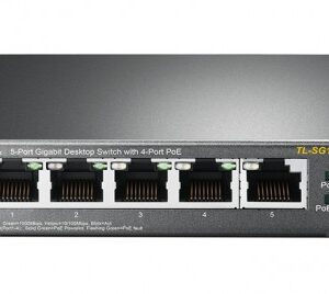 TP-LINK TL-SG1005P No administrado Gigabit Ethernet (10/100/1000) Energía sobre Ethernet (PoE) Negro 6935364083212 | P/N: TL-SG1005P | Ref. Artículo: 1017091