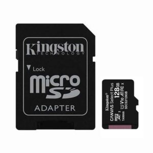 Tarjeta de Memoria Kingston CANVAS Select Plus 128GB microSD XC con Adaptador/ Clase 10/ 100MBs 740617298703 SDCS2/128GB KIN-MICROSD SDCS2 128G