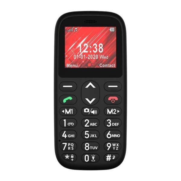 Teléfono Móvil Telefunken S410 para Personas Mayores/ Negro 7640256380124 TF-GSM-410-CAR-BK TFK-S410 BLACK
