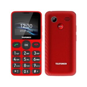 Teléfono Móvil Telefunken S415 para Personas Mayores/ Rojo 7640256380421 TF-GSM-S415-RD TFK-TEL S415 RD