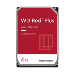 Western Digital Red Plus WD60EFPX disco duro interno 3.5" 6000 GB Serial ATA III 0718037899800 | P/N: WD60EFPX | Ref. Artículo: 1362022