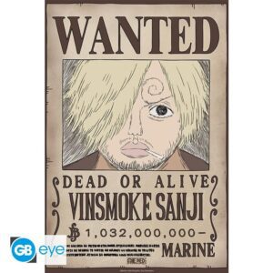 3665361145479 | P/N: GBYDCO625 | Cod. Artículo: MGS0000022585 Poster gb eye chibi one piece wanted sanji wano