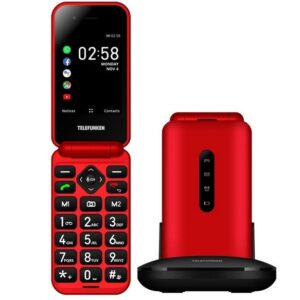 7640256380063 | P/N: TF-GSM-740-CAR-RD | Cod. Artículo: DSP0000013727 Telefono movil telefunken s740 senior phone - 4g - gps - 2.8pulgadas - kaios rojo