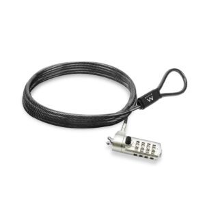 8052101431568 | P/N: EW1243 | Cod. Artículo: MGS0000015623 Cable de seguridad con candado ewent ew1243 para portatil con combinacion de numeros