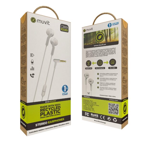 Auriculares muvit e56 blanco - Imagen 5