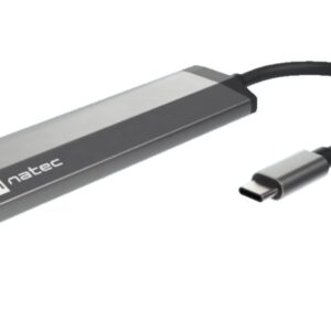 ADAPTADOR NATEC FOWLER SLIM USB-C 2XUSB 3.0
