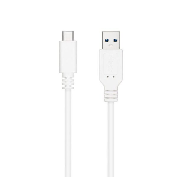 Cable USB 3.1 Tipo-C Nanocable 10.01.4001-W/ USB Tipo-C Macho - USB Macho/ 1m/ Blanco 8433281014152 10.01.4001-W NAN-CAB 10 01 4001-W