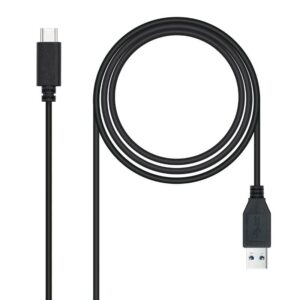 Cable USB 3.1 Tipo-C Nanocable 10.01.4002/ USB Tipo-C Macho - USB Macho/ 2m/ Negro 8433281012387 10.01.4002 NAN-CAB 10 01 4002