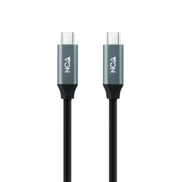 Cable USB 3.2 Tipo-C Nanocable 10.01.4303/ USB Tipo-C Macho - USB Tipo-C Macho/ 3m/ Gris y Negro 8433281013254 10.01.4303 NAN-CAB 10 01 4303