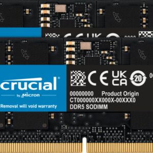 DDR5 SODIMM CRUCIAL 2X16GB 5600 0649528929983 CT2K16G56C46S5