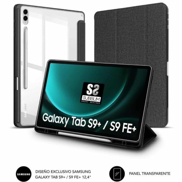Funda Subblim Clear Shock para Tablet Samsung S9+/ FE 12.4"/ Negra 8436586742980 SUBCST-5SC510 SUB-FUNDA SUBCST-5SC510