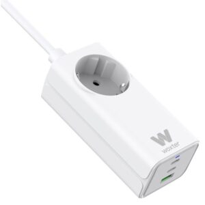 Regleta Woxter PE26-180/ 1 Tomas de Corriente/ 2 USB Tipo-C/ 1 USB-A/ Cable 1.5m/ Blanco 8435089038910 PE26-180 WOX-REGLETA PE26-180