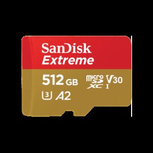 SanDisk Extreme 512 GB MicroSDHC UHS-I Clase 10 0619659189648 | P/N: SDSQXAV-512G-GN6MA | Ref. Artículo: 1377000