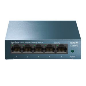 TP-Link LS105G No administrado Gigabit Ethernet (10/100/1000) Azul 6935364085445 | P/N: LS105G | Ref. Artículo: 1326991