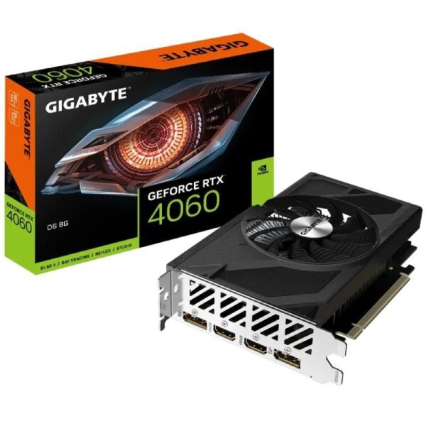 Tarjeta Gráfica Gigabyte GeForce RTX 4060 D6 8G/ 8GB GDDR6 4719331314729 GV-N4060D6-8GD GIG-GF RTX4060 D6 8G