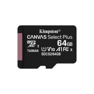 Tarjeta de Memoria Kingston CANVAS Select Plus 64GB microSD XC/ Clase 10/ 100MBs 740617298963 SDCS2/64GBSP KIN-MICROSD SDCS2 64GBSP