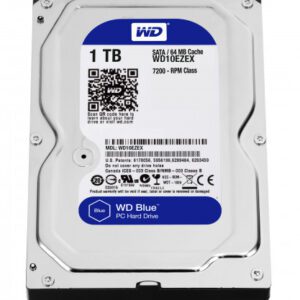 Western Digital Blue 3.5" 1000 GB Serial ATA III 0718037779911 | P/N: WD10EZEX | Ref. Artículo: 26014