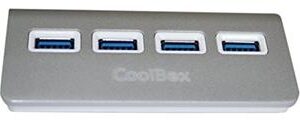 8436556141805 COO-HU4ALU3 HUB USB 3.0 4 PUERTOS COOLBOX ALU3 CUATRO SILVER