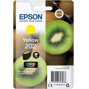 8715946646268 | P/N: C13T02F44010 | Cod. Artículo: T02F44010 Cartucho tinta epson c13t02f44010 singlepack amarillo 202 claria premium ink xp - 6000 - xp - 6005 - kiwi