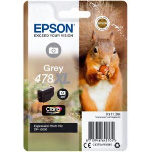 8715946648958 | P/N: C13T04F64010 | Cod. Artículo: T04F64 Cartucho tinta epson c13t04f64010 singlepack gris 478xl claria photo hd ink