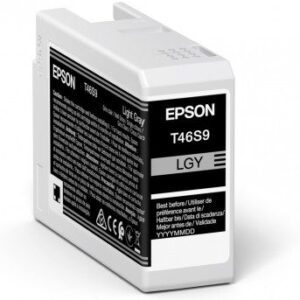 8715946681009 | P/N: C13T46S900 | Cod. Artículo: DSP0000025566 Cartucho tinta epson singlepack light gris t46s9 ultrachrome pro 10 ink 25ml sc - p700