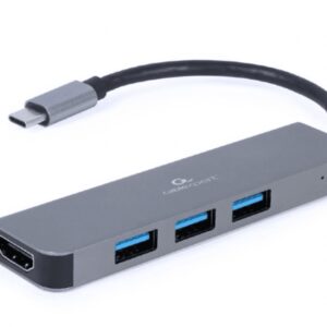 ADAPTADOR MULTIPUERTO GEMBIRD USB TIPO C 2 EN 1 HUB