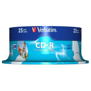 CD-R Verbatim AZO Imprimible 52X/ Tarrina-25uds 023942434399 43439 VERB-CD 43439