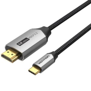 Cable Conversor HDMI 2.0 4K Vention CRBBF/ USB Tipo-C Macho - HDMI Macho/ 1m/ Negro 6922794765146 CRBBF VEN-CAB CRBBF