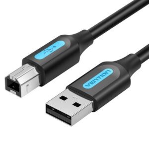 Cable USB 2.0 Impresora Vention COQBG/ USB Tipo-B Macho - USB Macho/ 480Mbps/ 1.5m/ Negro 6922794748569 COQBG VEN-CAB COQBG