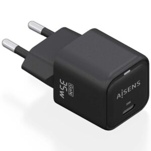 Cargador Gan de Pared Aisens ASCH-35W1P023-BK/ 1xUSB Tipo-C/ 35W 8435739900871 ASCH-35W1P023-BK AIS-CARGA ASCH-35W1P023-BK