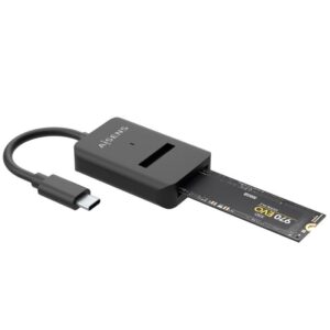 Dock USB Tipo-C para SSD M2 SATA/NVMe Aisens ASUC-M2D011-BK/ Negro 8436574708301 ASUC-M2D011-BK AIS-DOCK M2 ASUC-M2D011-BK